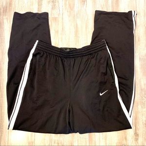 Nike Basketball Men’s Black Warmup Pants, Size L